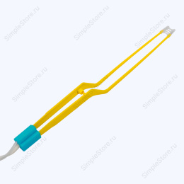 Пинцет коагуляционный биполярный байонетный, с ирригацией, Hoboat ZKN-3J, длина 205 мм, кончики прямые 0,5 мм